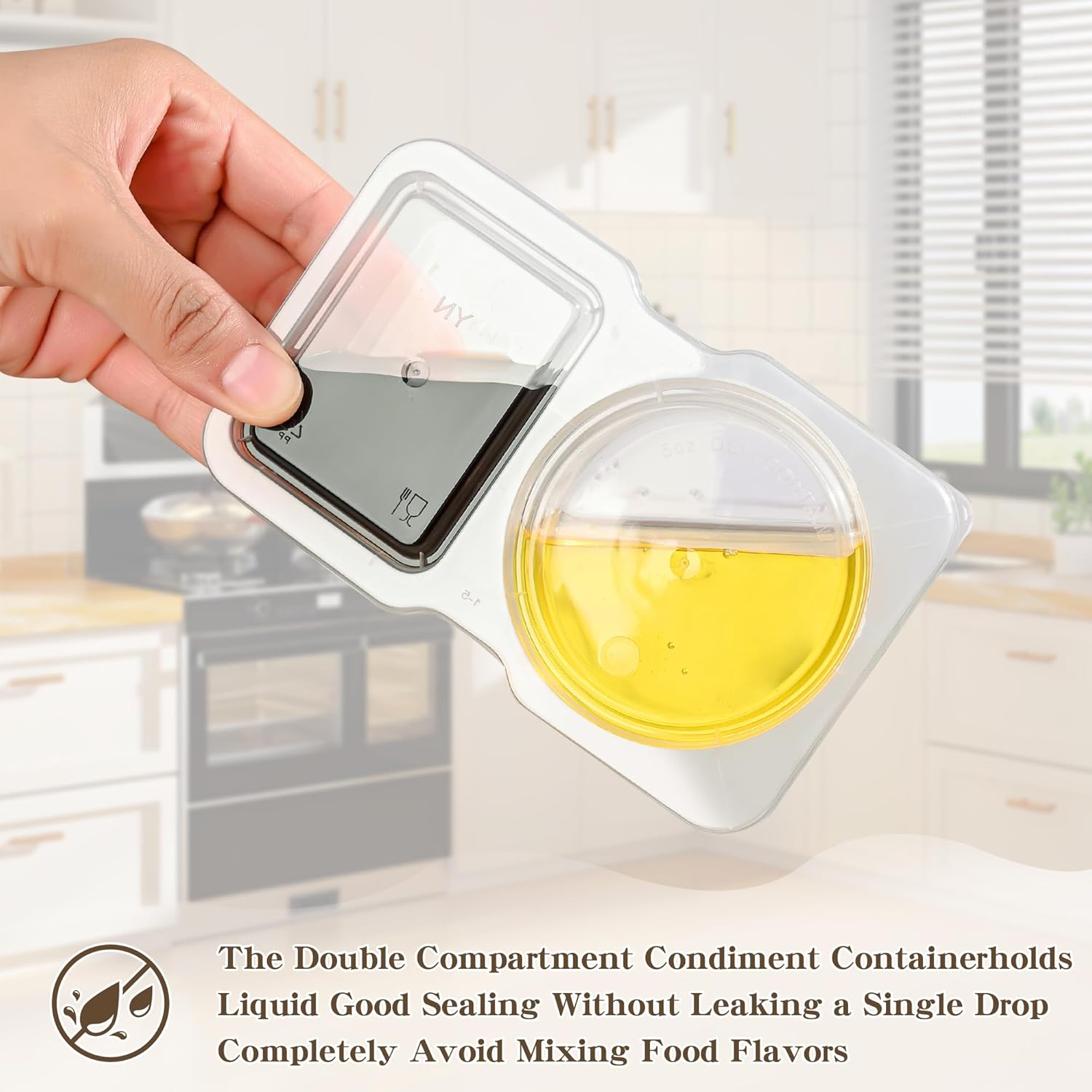 20pcs Portable Dual Compartmen - Sauce Dipping Cup incelemesi ve fiyatı