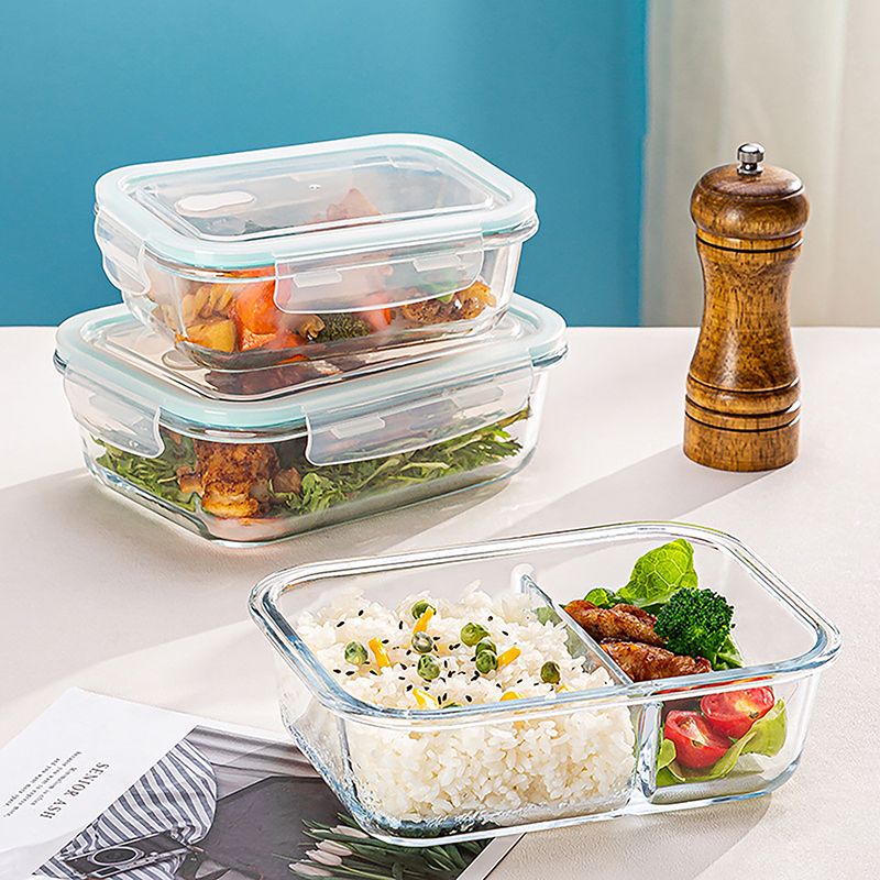 1/2/3 Grids Thickened Leak Pro - Meal Prep Glass Containers Oven Safe incelemesi ve fiyatı