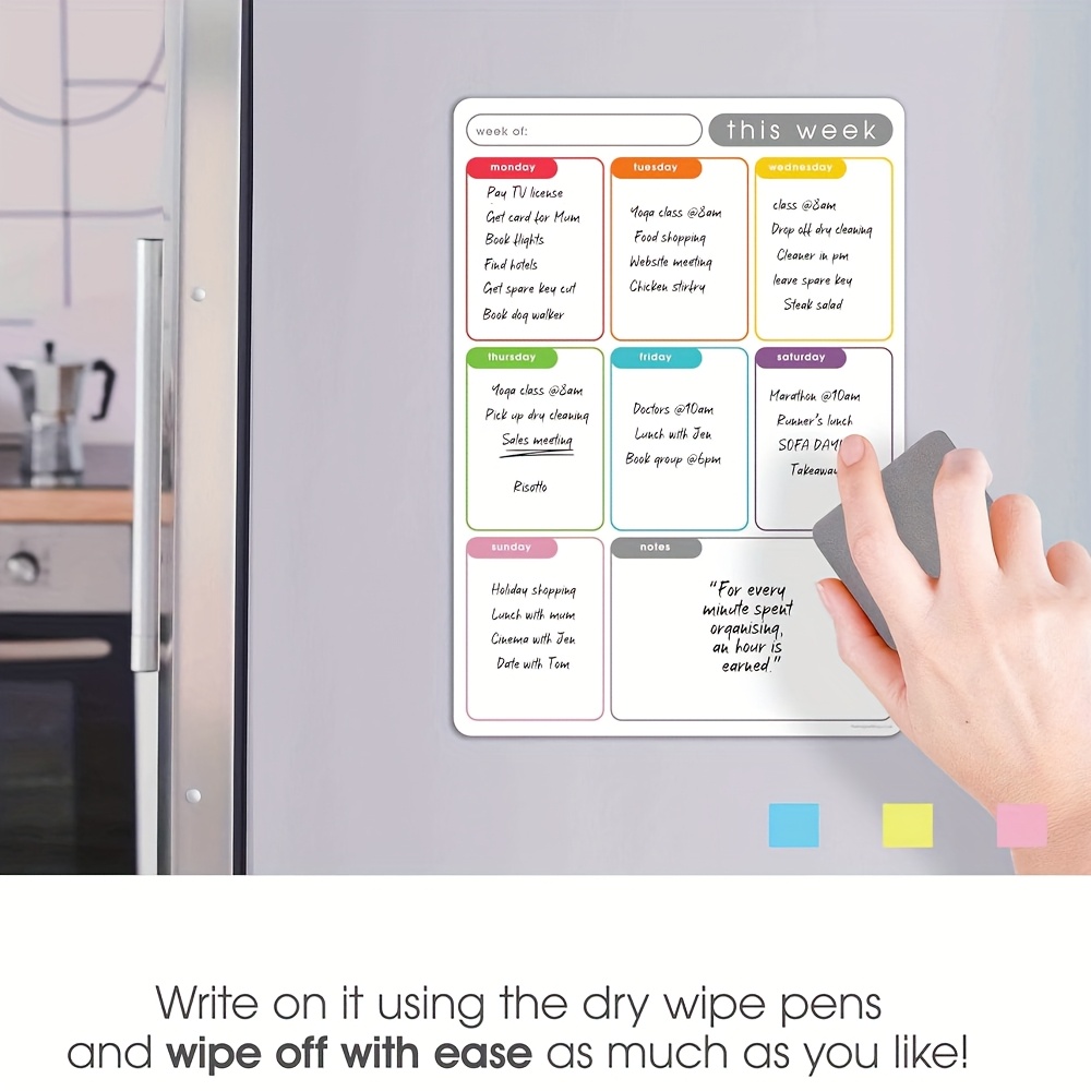 Magnetic Weekly Planner Erasab - Meal Prep Weekly incelemesi ve fiyatı