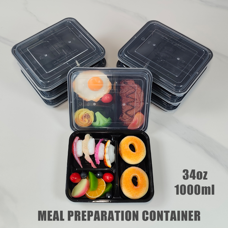 3-Compartment 34 Oz/1000 Ml, 1 - Meal Prep Gym incelemesi ve fiyatı