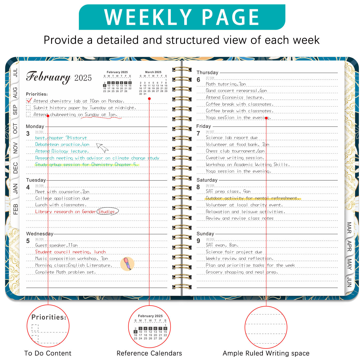 Bview Art 2025 Weekly Planner  - Meal Prep Weekly incelemesi ve fiyatı